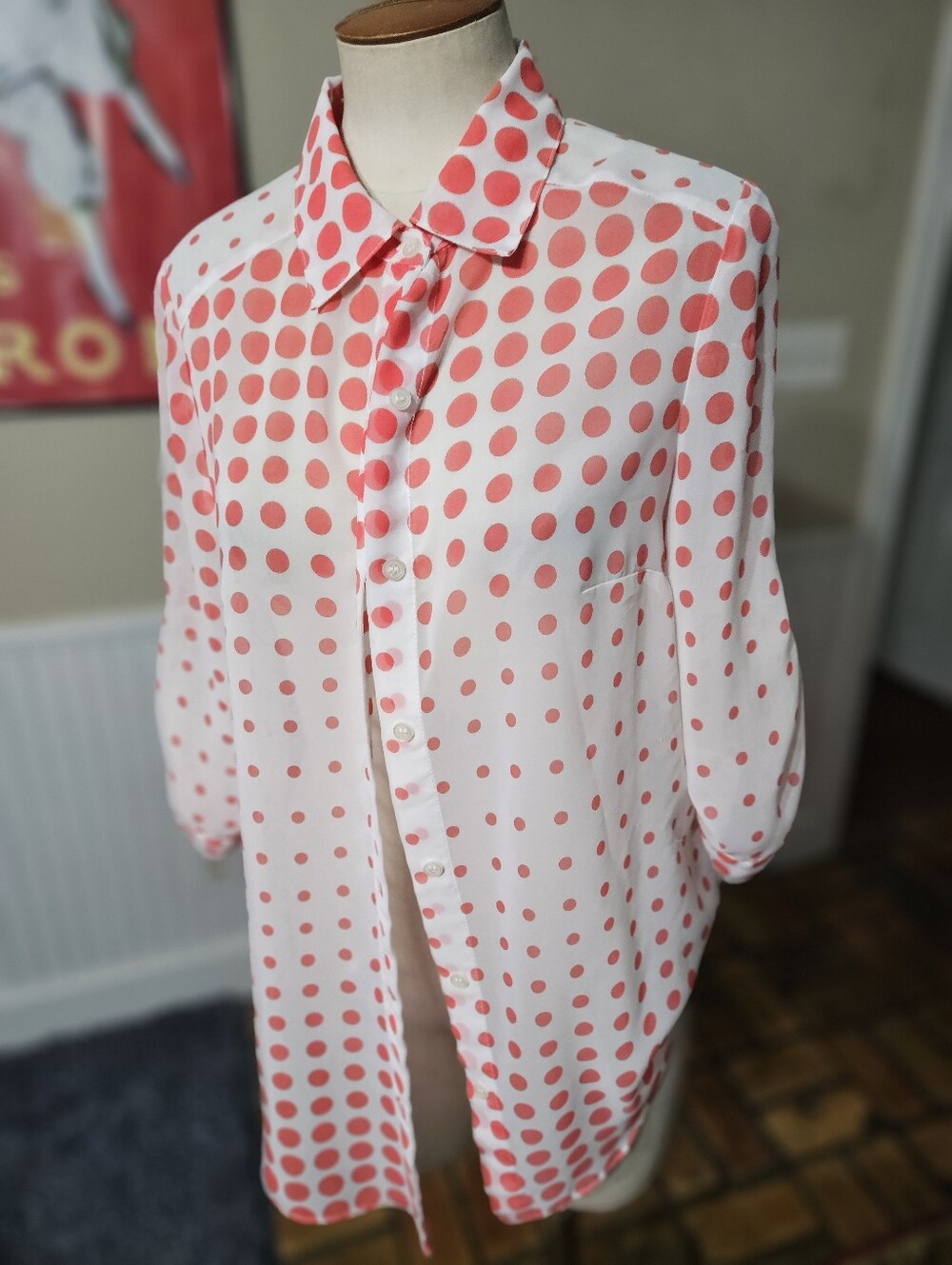 I.N. Studio Polka Dot Top Small